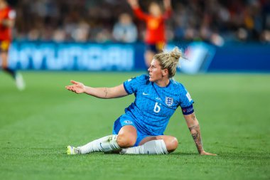 SYDNEY, AUSTRALIA - 20 AĞUSTRALIA: İspanya 'nın 20 Ağustos 2023 tarihinde Avustralya Stadyumu' nda oynanan FIFA Dünya Kadınlar Kupası finalinde İngiltere ile oynadığı Millie Bright