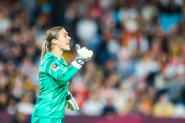 SYDNEY, AUSTRALIA - 20 Ağustos 2023 tarihinde Avustralya Yeni Zelanda 'da oynanan FIFA Dünya Kadınlar Kupası finalinde İngiltere ile oynayan İngiliz Mary EARPS