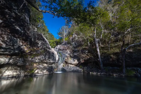 Скельні Басейни Водоспаді Кондалілла Національному Парку Кондалілла Теплий Сонячний Зимовий — стокове фото