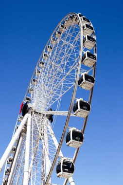 BRISBANE, AUSTRALYA - 29 Temmuz 2023 Brisbane Çarkı boyunca Brisbane, Queensland, Avustralya 'da popüler turizm merkezi.