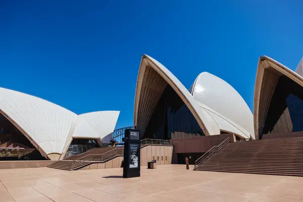 Сидней Австралия Декабря 2023 Архитектурный Крупный План Сиднейского Оперного Театра — стоковое фото