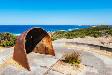 Nepean Noktası 'nda Cheviot Hill ve Victoria, Avustralya' da sıcak bir yaz gününde