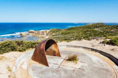 Nepean Noktası 'nda Cheviot Hill ve Victoria, Avustralya' da sıcak bir yaz gününde