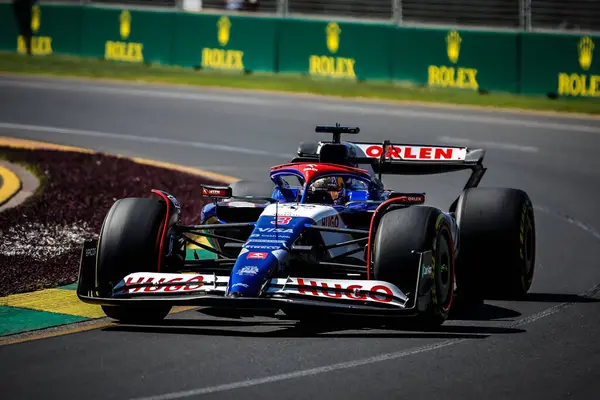 Melbourne Austrália Março Daniel Ricciardo Austrália Dirige Visa Cash App — Fotografia de Stock