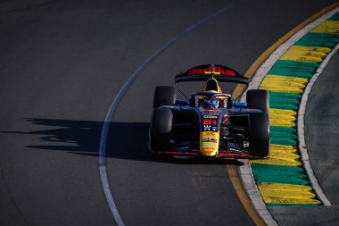 MELBOURNE, AUSTRALIA - 22 Mart: Josep Maria Marti Avustralya 'nın Melbourne kentindeki Albert Park' ta düzenlenen 2024 Formula 2 Avustralya Grand Prix elemeleri sırasında