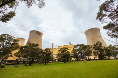 Graeme Edwards Memorial Park near Yallourn Power Station built as a memory of an employee killed at the plant. Based near the town of Yallourn, in Victoria, Australia clipart