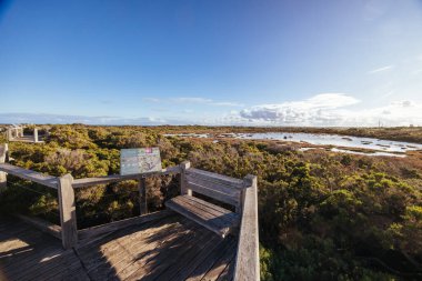 Çene kemiği Deniz Sığınağı Williamstown, Melbourne, Victoria, Avustralya 'da kış günü