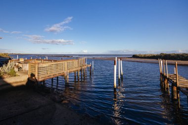 Kororoit Creek Tarih Balıkçılık Köyü Alacakaranlıkta Jawbone Flora 'da ve Williamstown, Melbourne, Victoria, Avustralya' da Hayvanat Bahçesi