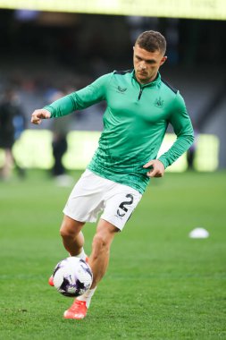 MELBOURNE, AUSTRALIA - MAY 24: Kieran Trippier of Newcastle United before playing against A-League All Stars Men during the Global Football Week at Marvel Stadium on May 24, 2024 in Melbourne clipart