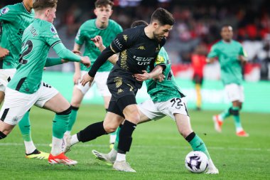 MELBOURNE, AUSTRALIA - 24 Mayıs: A-League All-Star Men takımından Mathew Leckie, 24 Mayıs 2024 tarihinde Avustralya 'nın Melbourne kentinde oynanan Küresel Futbol Haftası sırasında Newcastle United ile oynarken,