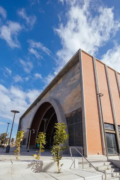 stock image MELBOURNE, AUSTRALIA - AUGUST 18: Arden Station built as part of the Metro Tunnel project is completed and in testing phase before opening. Located in North Melbourne, Victoria, Australia and taken on