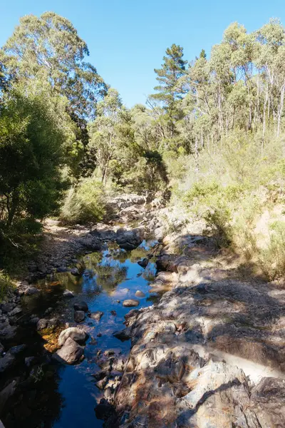 stock image Lerderderg River Crossing in Australia on a hot summers day in Blackwood in Victoria, Australia