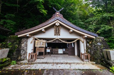 TOGAKUSHI, JAPAN - SEPTEMBER 19, 2024: The area around Upper Togakushi Shrine on a warm autumn afternoon near Nagano, Japan clipart