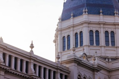 MELBOURNE, AUSTRALIA - AUGUST 1, 2024: Royal Exhibition Building in Carlton Gardens on a clear sunny winters day in Melbourne Australia clipart