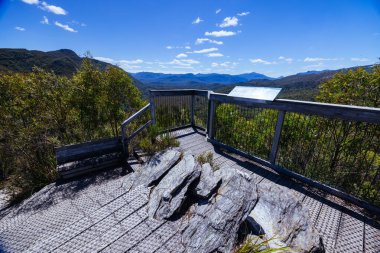 Donaghys Hill walk in Franklin-Gordon Wild Rivers National Park on a hot summers day in Tasmania, Australia clipart