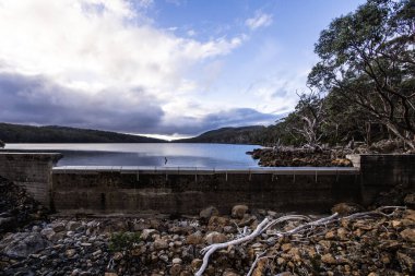 The stunning Lake Fenton on a cold summers afternoon in Tasmania, Australia clipart