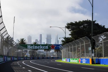 MELBOURNE, AUSTRALYA - 12 Mart 2025 Avustralya Grand Prix öncesinde Avustralya 'nın Melbourne kentindeki Albert Park' ta