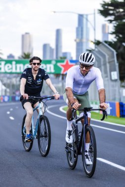 Atlassian Williams Yarışı için İspanya 'dan Carlos Sainz, Avustralya' nın Melbourne kentindeki Albert Park 'ta düzenlenen 2025 Avustralya Grand Prix' sinden önce bir yürüyüş gerçekleştirdi.