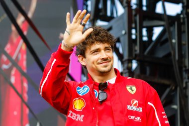 MELBOURNE, AUSTRALIA - 15 Mart: Monako ve Scuderia Ferrari HP 'den Charles Leclerc Avustralya' nın Melbourne kentindeki Albert Park 'ta düzenlenen 2025 Avustralya Grand Prix' inde