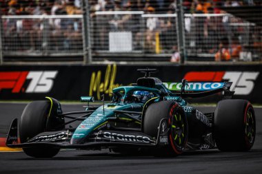 Avustralya 'nın Melbourne kentindeki Albert Park' ta düzenlenen 2025 Avustralya Grand Prix elemelerinde Kanadalı Lance Stroll, Aston Martin Aramco F1 Team AMR25 'i kullanıyor.