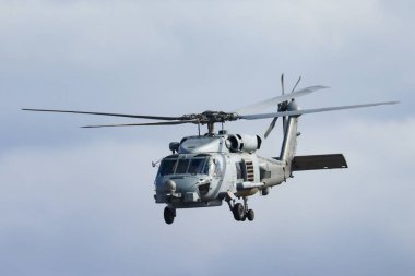 MELBOURNE, AUSTRALIA - 29 Mart: MH-60R Seahawk helikopteri Avalon Havaalanı 2025 sayılı Avalon Hava Gösterisi sırasında Avustralya 'nın Melbourne kentinde görüldü..