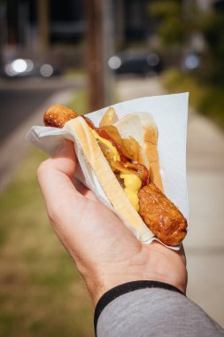 Seçim günü sosisi mangalda sosis, halk arasında sosis cızırtısı olarak bilinir.