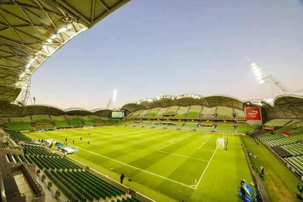 MELBOURNE, AUSTRALIA - 31 Mayıs 2025 'te Melbourne City ile Melbourne Victory arasında oynanan A-League Mens Grand Final karşılaşması öncesinde stadyum atmosferi.