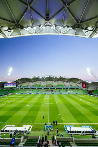 MELBOURNE, AUSTRALIA - 31 Mayıs 2025 'te Melbourne City ile Melbourne Victory arasında oynanan A-League Mens Grand Final karşılaşması öncesinde stadyum atmosferi.