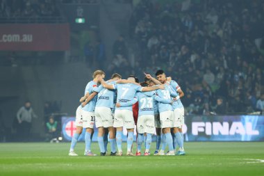 MELBOURNE, AUSTRALIA - 31 Mayıs: Melbourne City takımı Melbourne City ve Melbourne Victory arasında oynanan A-League Mens Grand Final karşılaşması öncesinde 31 Mayıs 2025 tarihinde Melbourne, Avustralya.