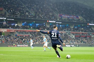 MELBOURNE, AUSTRALIA - 31 Mayıs: Melbourne, Avustralya 'da 31 Mayıs 2025 tarihinde Melbourne City ve Melbourne Victory arasında oynanan A-League Mens Grand Final karşılaşmasında Roderick Miranda.