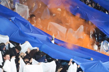 MELBOURNE, AUSTRALIA - 31 Mayıs 2025 'te Melbourne City ile Melbourne Victory arasında oynanan A-League Mens Grand Final karşılaşmasının önünde hayran atmosferi.