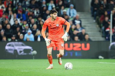 Melbourne City ve Melbourne arasındaki A-League Mens Grand Final maçında 31 Mayıs 2025 'te Melbourne, Avustralya' da Melbourne Park 'ta oynanan Melbourne City ve Melbourne Victory maçında.