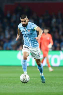 MELBOURNE, AUSTRALIA - 31 Mayıs: Melbourne City 'li Aziz Behich Melbourne City ile Melbourne City arasındaki A-League Mens Grand Final maçı sırasında 31 Mayıs 2025' te Avustralya 'nın Melbourne kentinde oynanan.