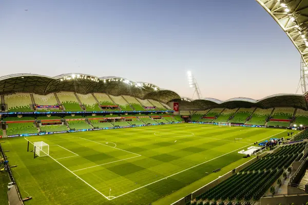 MELBOURNE, AUSTRALIA - 31 Mayıs 2025 'te Melbourne City ile Melbourne Victory arasında oynanan A-League Mens Grand Final karşılaşması öncesinde stadyum atmosferi.