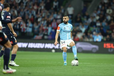 MELBOURNE, AUSTRALIA - 31 Mayıs: Melbourne City 'li Aziz Behich Melbourne City ile Melbourne City arasındaki A-League Mens Grand Final maçı sırasında 31 Mayıs 2025' te Avustralya 'nın Melbourne kentinde oynanan.