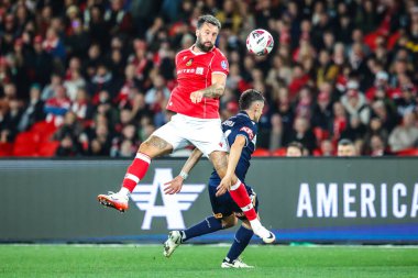 MELBOURNE, AUSTRALIA - 11 Temmuz: Wrexham 'dan Ollie Palmer 11 Temmuz 2025' te Avustralya 'nın Melbourne Stadyumu' nda Melbourne Victory 'ye karşı oynarken.
