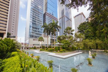 HONG KONG, ÇİN - 29 Eylül 2024: Hong Kong, Çin 'deki Hong Kong Adası' ndaki Chater Garden