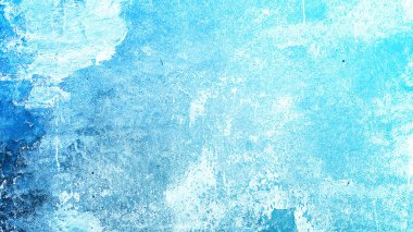 Alçı kabuğu soyulmuş klasik doku arka planına sahip Grunge mavi duvarı