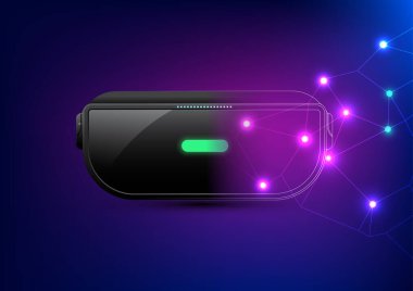 Sanal gerçeklik dijital teknoloji kavramı.