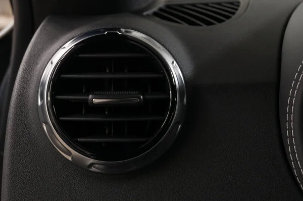 Carro Negócios Moderno Furo Condicionado Detalhe Interior — Fotografia de Stock