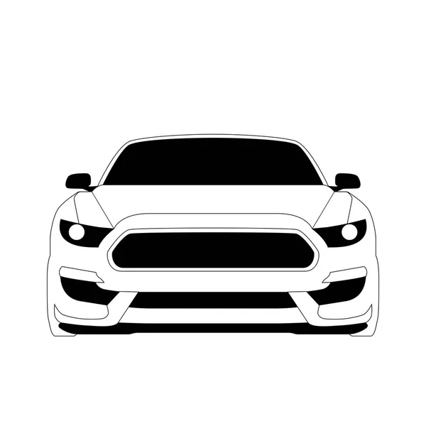 Auto Ikone Isoliert Auf Weißem Hintergrund Vektor Eps10 — Stockvektor