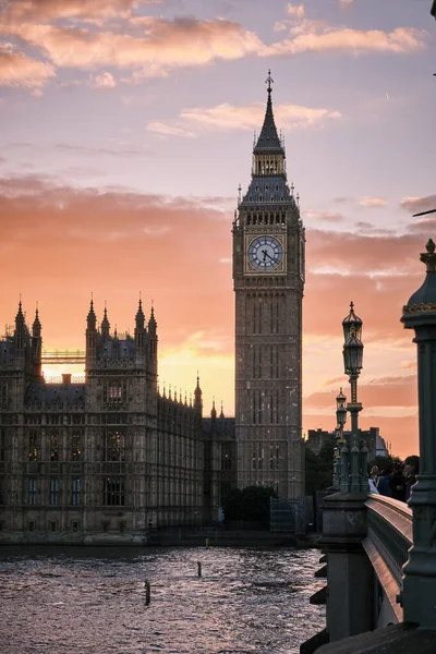 Big Ben Pont Westminster Londres Automne — Photo