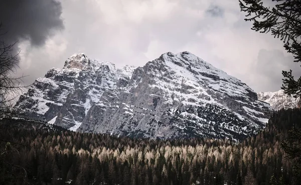 Tre Cime Lavaredo Hiking Autn Dolomite Italy — стоковое фото