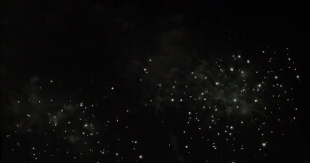 Imagens Fogos Artifício Céu Noturno — Vídeo de Stock
