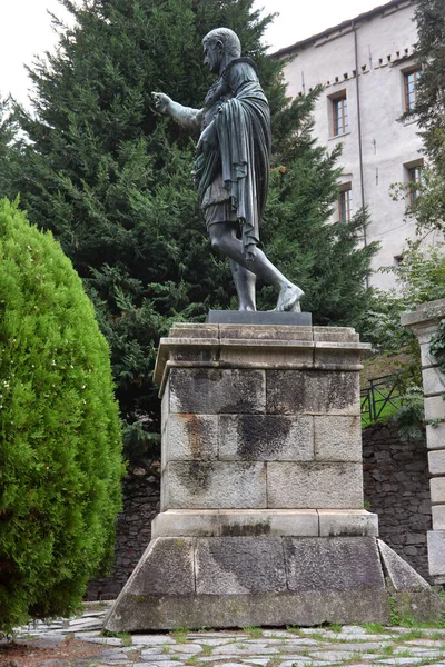 Susa Piémont Italie 2022 Statue Auguste César Parco Augusto — Photo