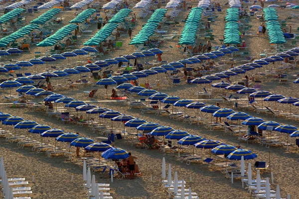 Termoli Molise Włochy 2022 Piaszczysta Plaża San Antonio — Zdjęcie stockowe