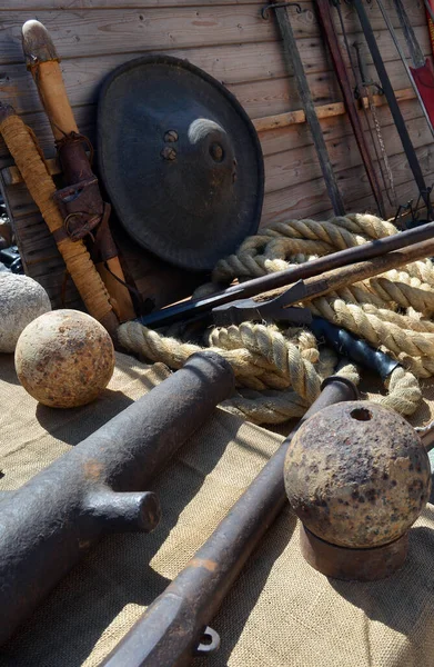 stock image Castelnuovo don Bosco, Piedmont, Italy -04/25/2023- The annual antiques and vintage market