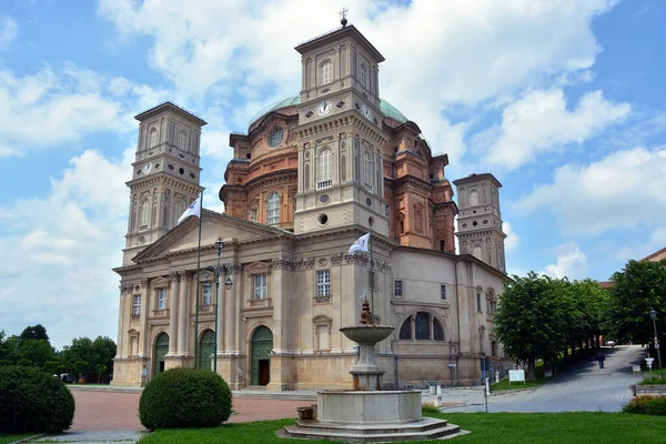 Vicoforte Piemont Włochy Sanktuarium Vicoforte Znane Również Jako Santuario Regina — Zdjęcie stockowe