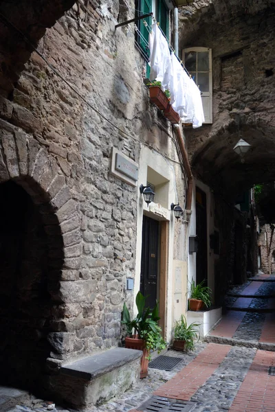 Dolceacqua Liguria Italy 2023 Древняя Средневековая Деревня Дольчеаква Лигурийской Глубинке — стоковое фото