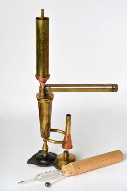 Malligand 'ın antik bir ebulliometresi, su-alkol çözümlerinin alkol miktarını belirlemek için kullanılan bir araç.